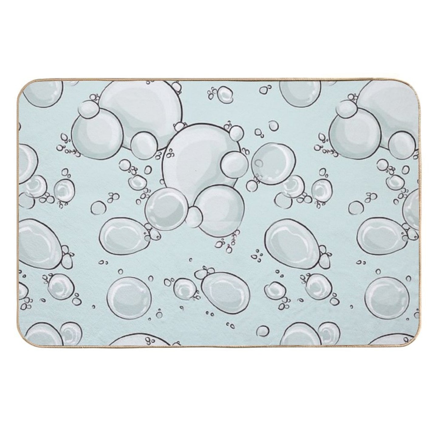 Bubbles  Handmade  Soap  Absorbent Bath Mat