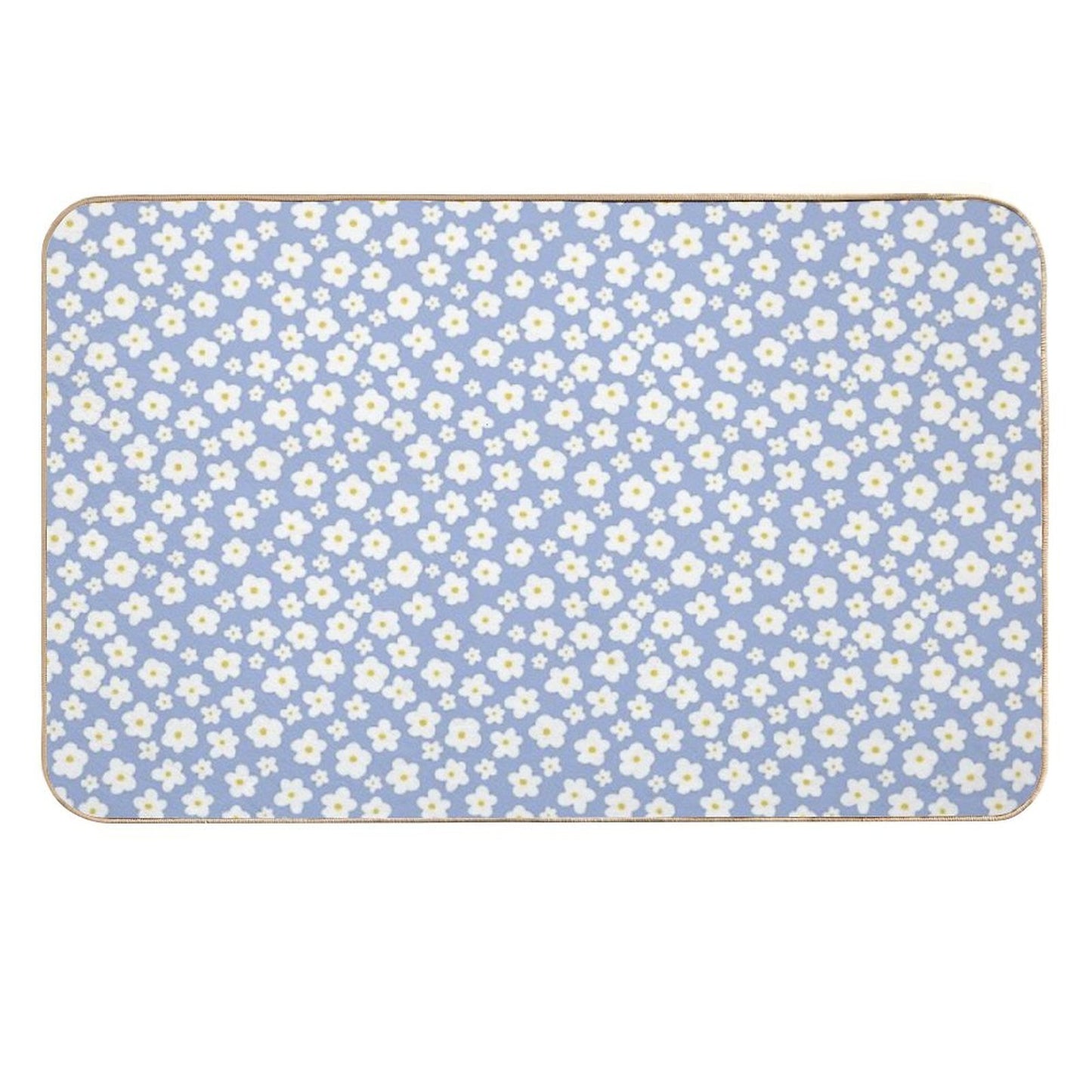 Cute Spring Summer Flowers  Rapid-Drying Bath Mat