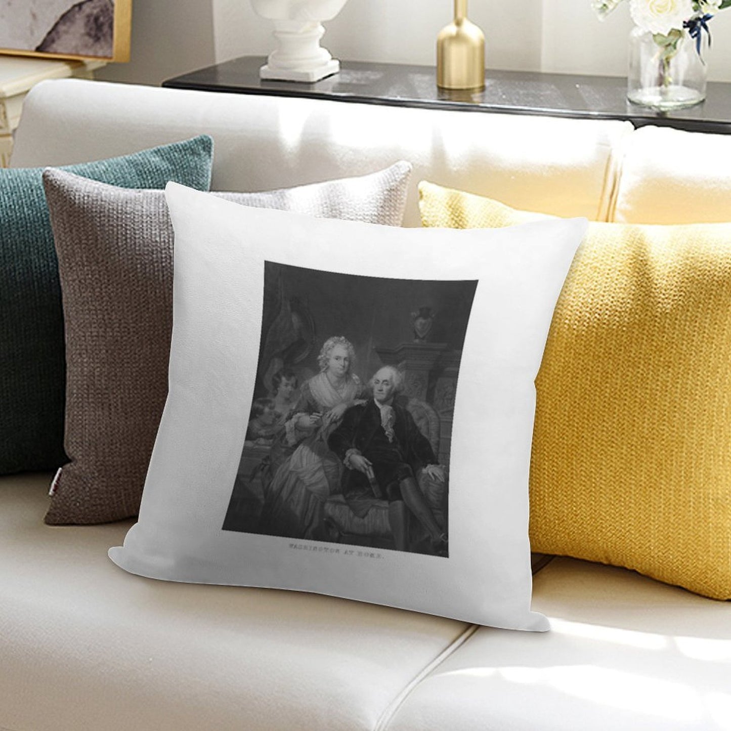 Washington At Home Soft Fade-Resistant Throw Pillow