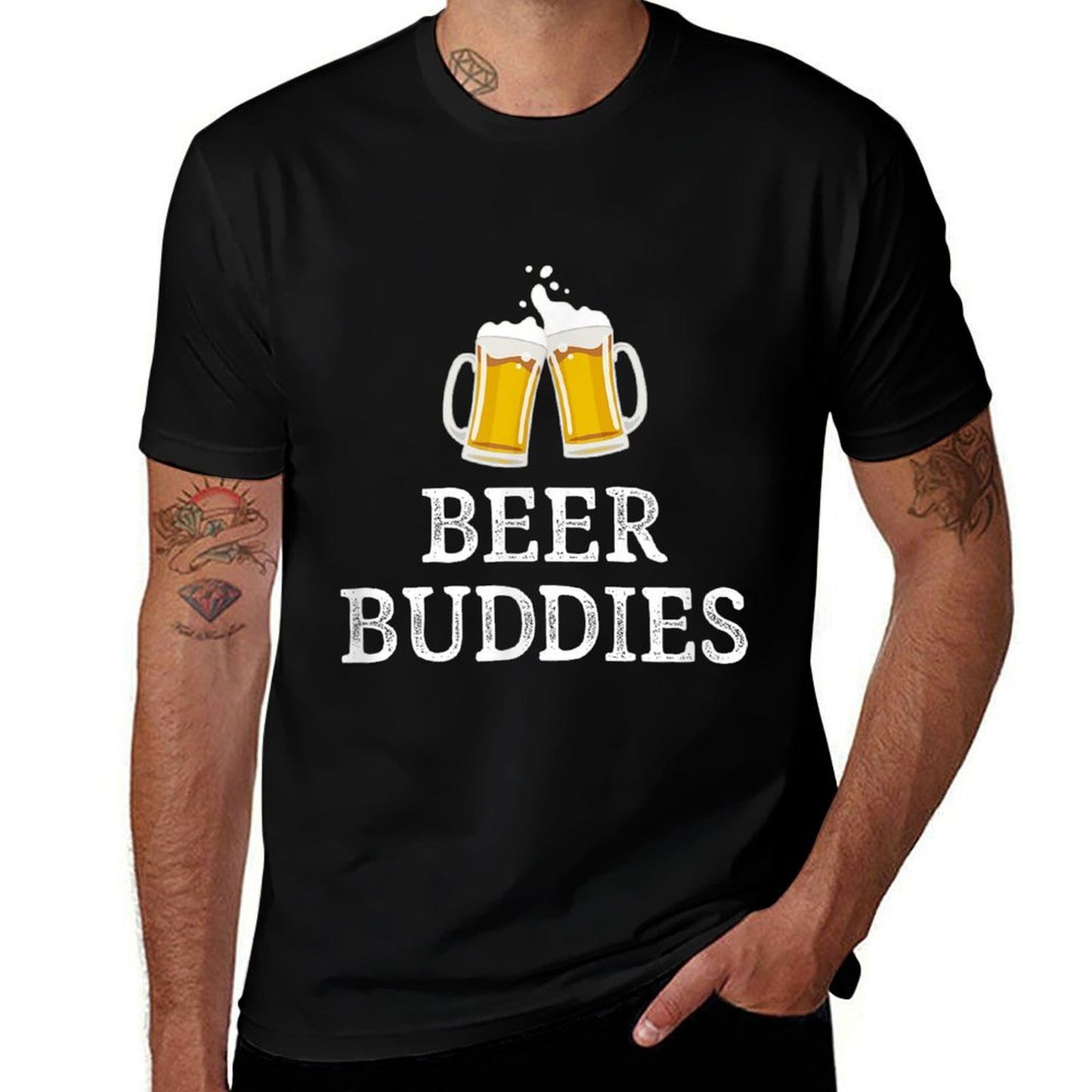 Beer Buddies - Vintage Style -  Versatile T-Shirt