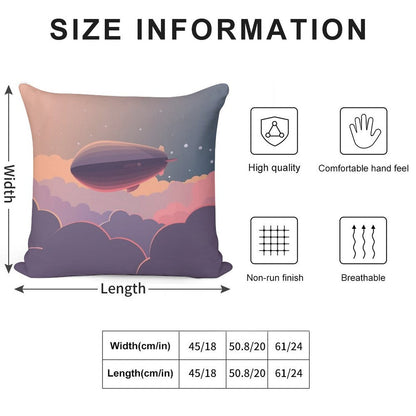 Airship Soft Skin-Friendly Throw Pillow