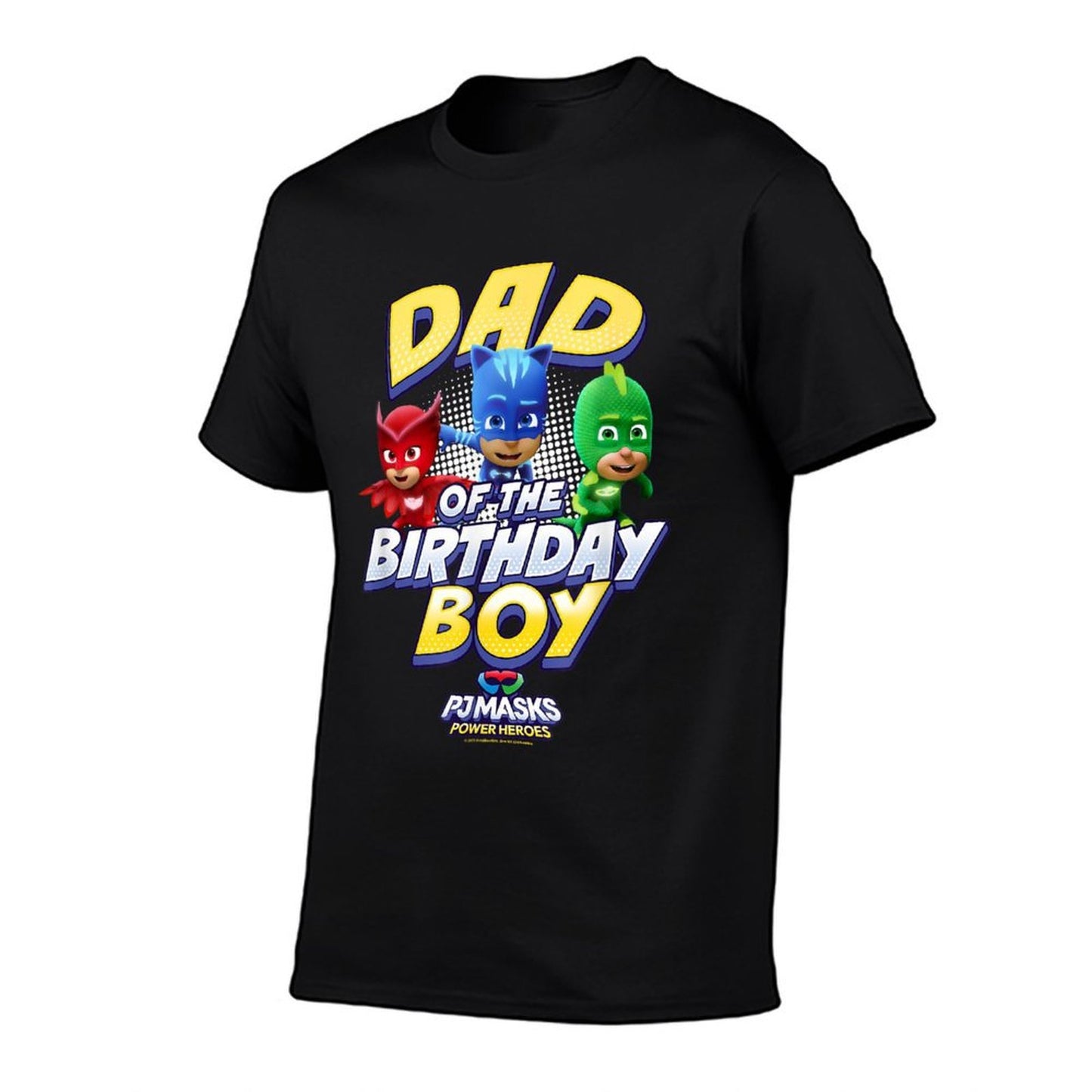 PJ Masks Group Shot Dad Of The Birthday Boy Logo  Relaxed-fit T-Shirt
