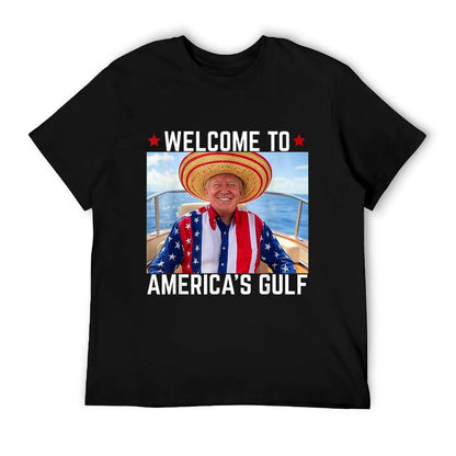 Trump America&#39;s Gulf Mexico President Trump Sombrero Stretchy T-Shirt