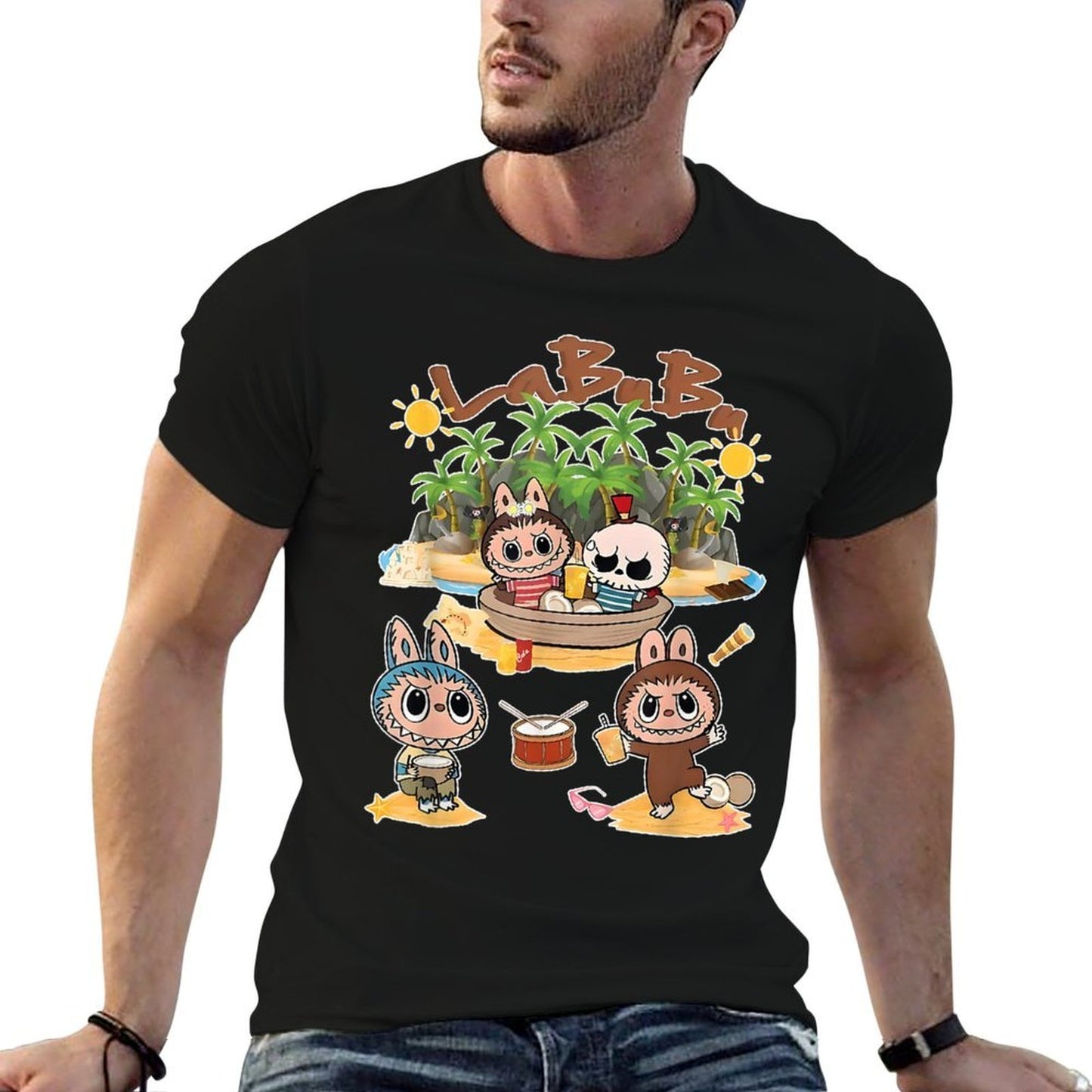 Funny Labubu Lover Cute Labubu Party  Versatile T-Shirt