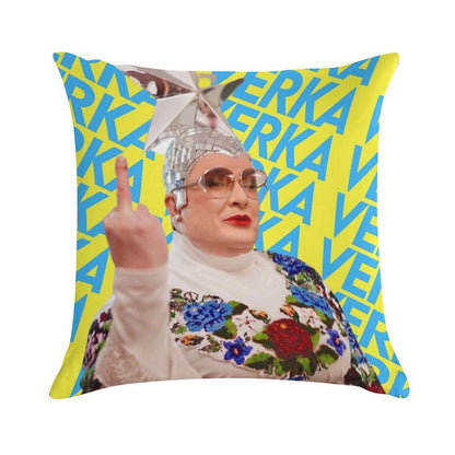 Verka Serduchka Soft Skin-Friendly Throw Pillow