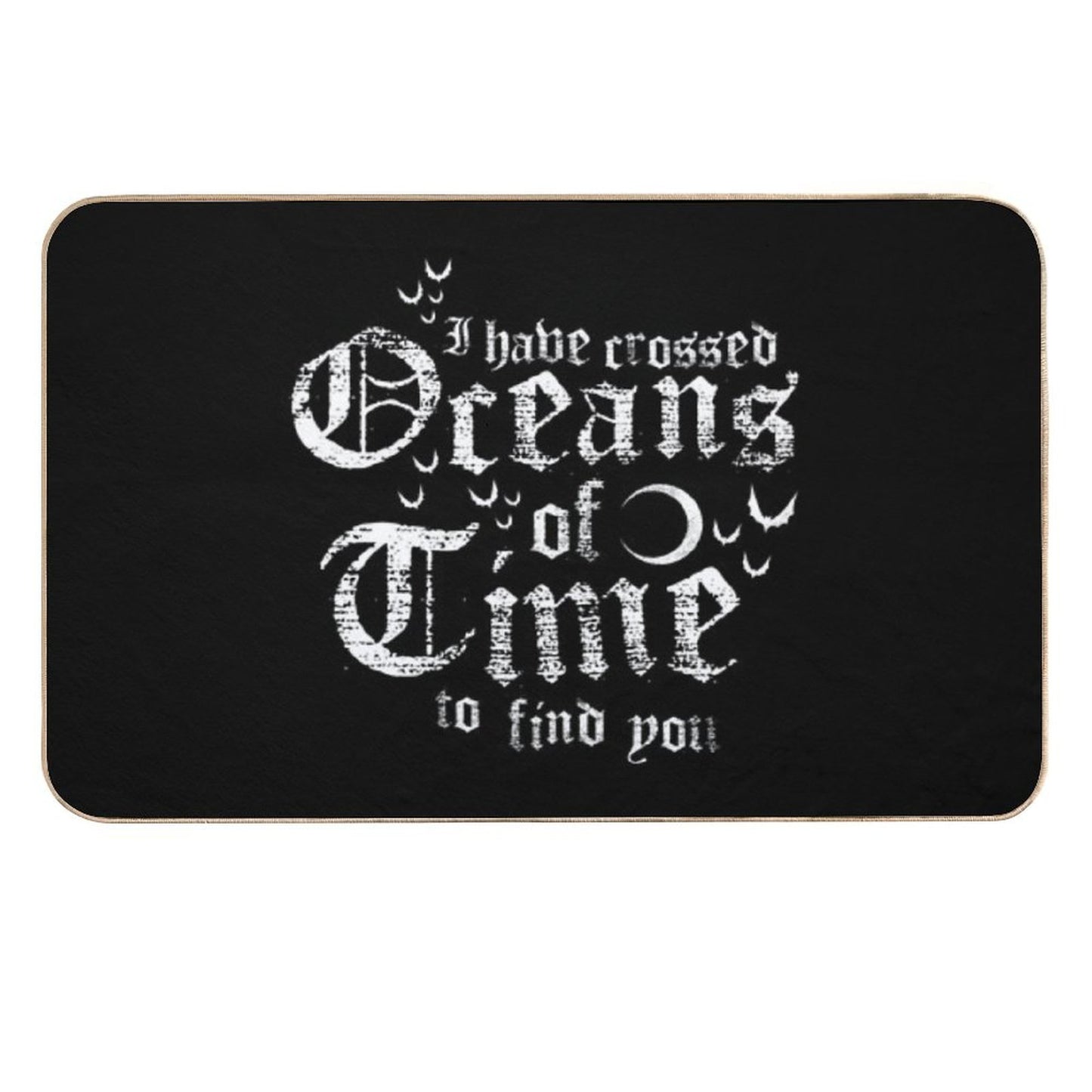 Oceans of Time - Vampire - Vintage Distressed Gothic Horror  Pet-Safe Bath Mat