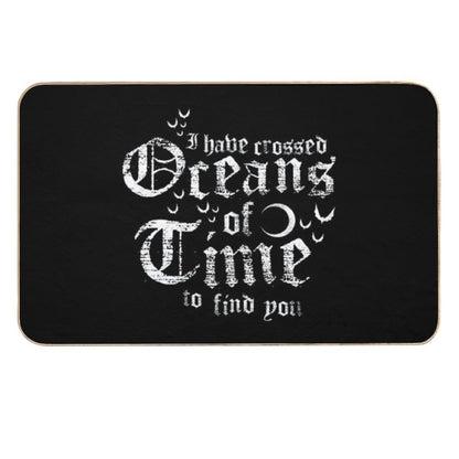 Oceans of Time - Vampire - Vintage Distressed Gothic Horror  Pet-Safe Bath Mat