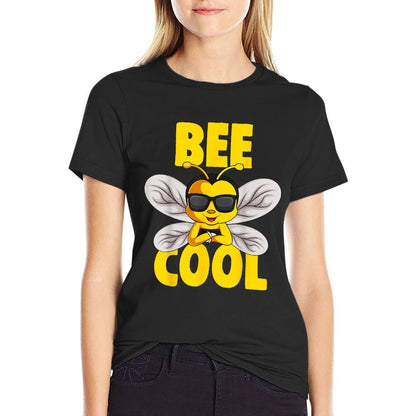 Bee Cool Bumble Bee Boys Girls Kids  Fade-proof Color T-Shirt
