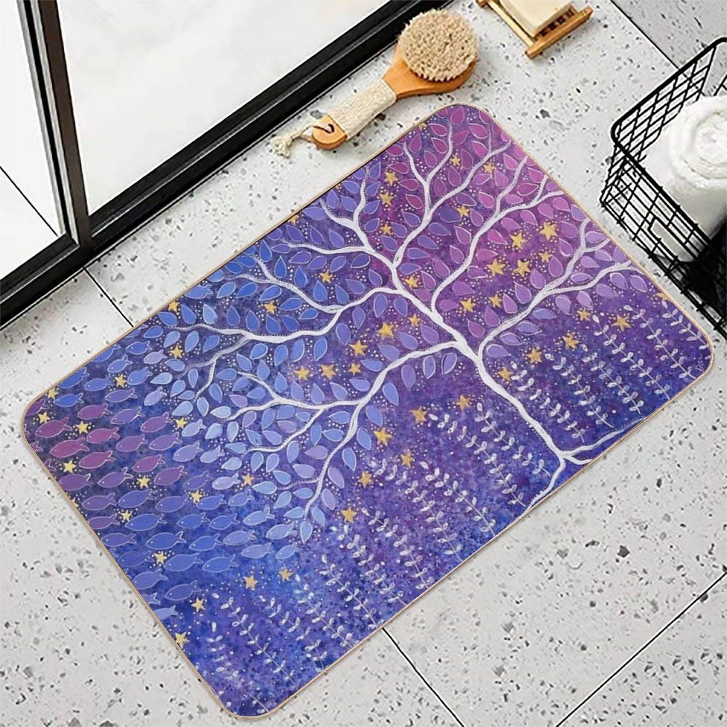 Between Two Worlds  Easy To Clean Bath Mat