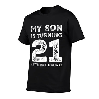 21st Birthday for Dad 21 Year Old Son Gift Family Squad  Durable T-Shirt