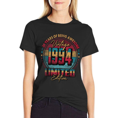 Vintage 1994 Limited Edition 30 Year Old 30th Birthday  Slim-fit Cut T-Shirt
