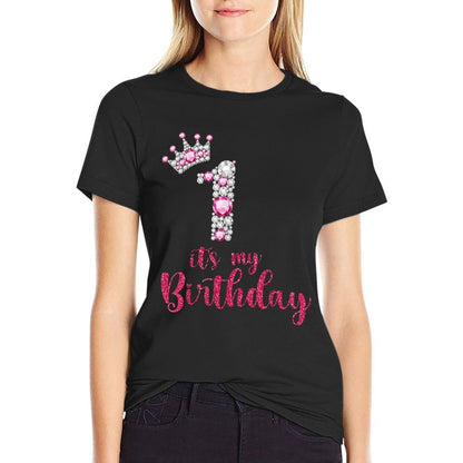 1 It's My Birthday 1st Birthday 1 Year Old Bday  Breathable T-Shirt