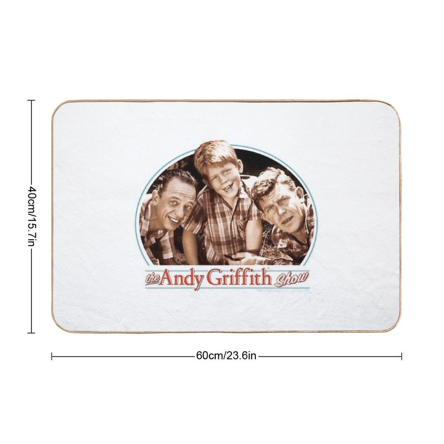 ANDY GRIFFITH 3 AMIGOS  Non-Slip Bath Mat