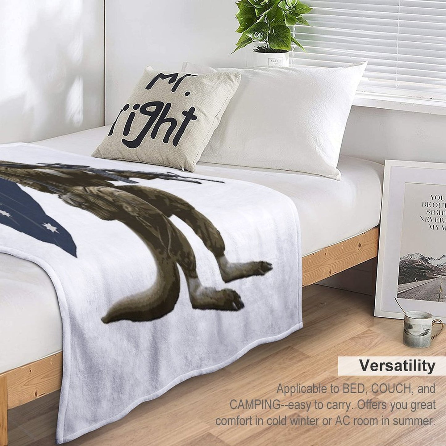 Aussie Army Digger Easy Care Throw Blanket