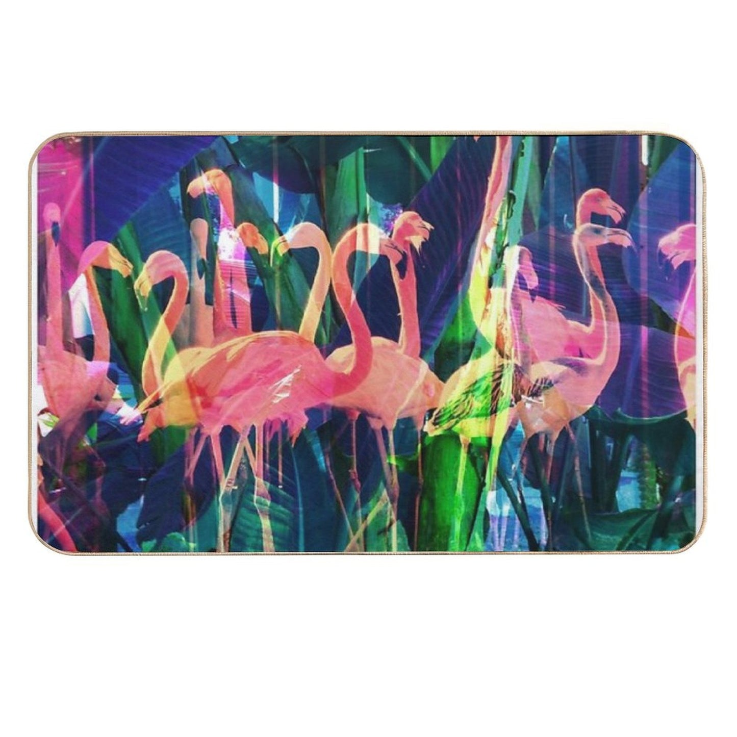 Flamingo Dance  Rapid-Drying Bath Mat