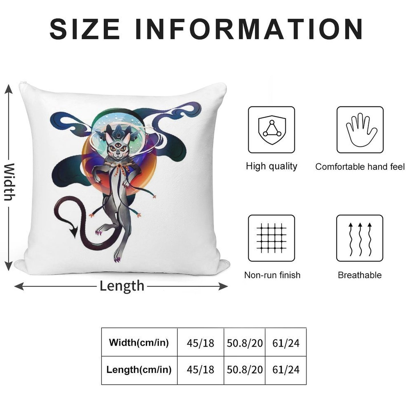 Ray, The King of Cats. Warlock by Day, Regal Magic Feline Cat by Night. Soft Warmth Comfort Throw Pillow