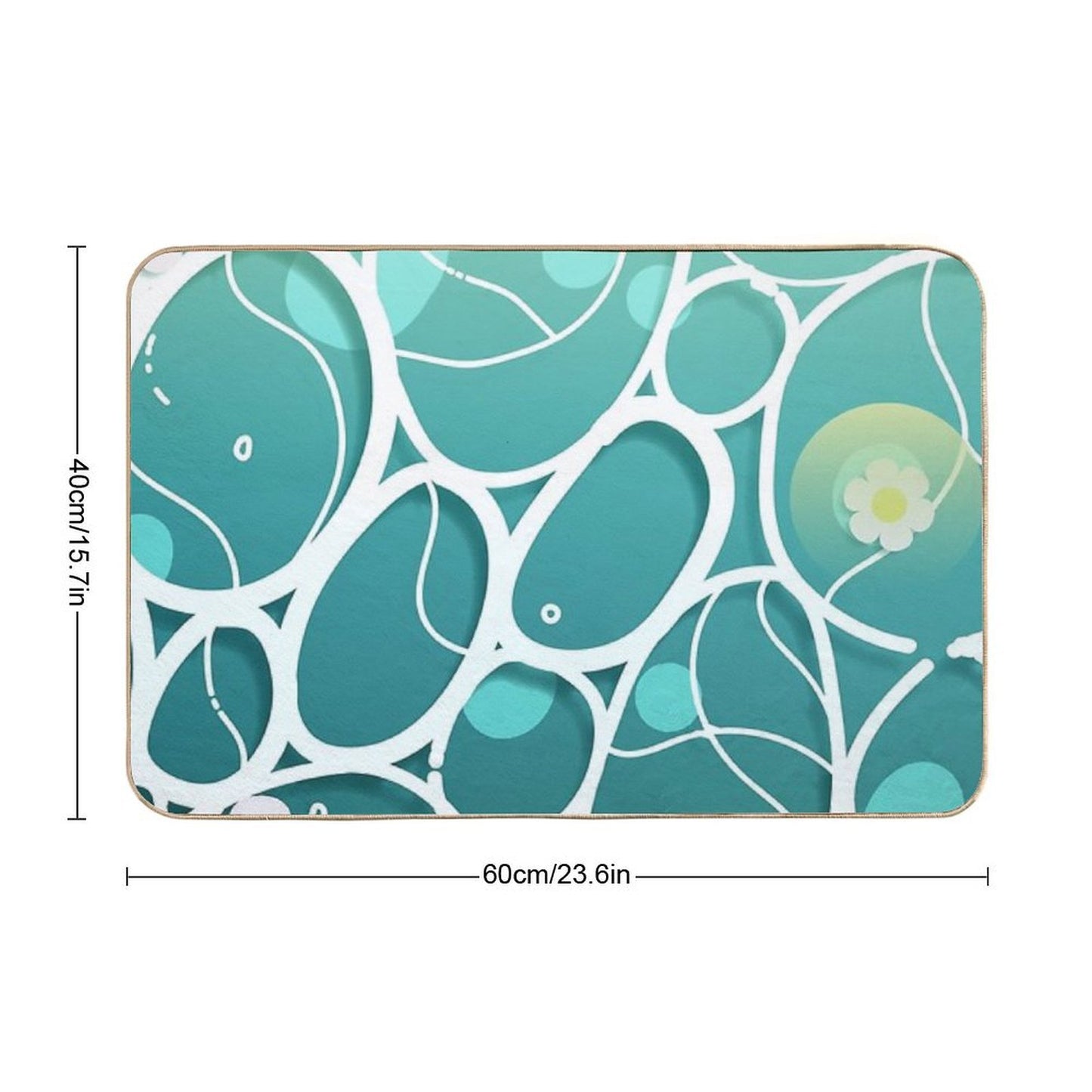 Crystalline Agwite I  Fade-Resistant Bath Mat