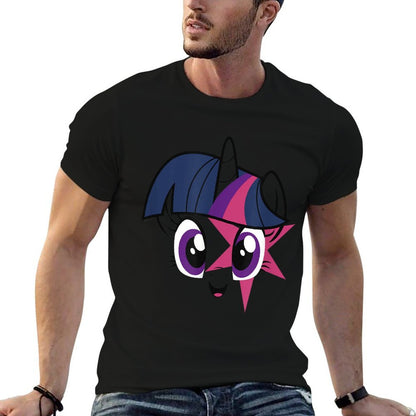 My Little Pony Twilight Sparkle Smiling Face  Summer-ready Fabric T-Shirt