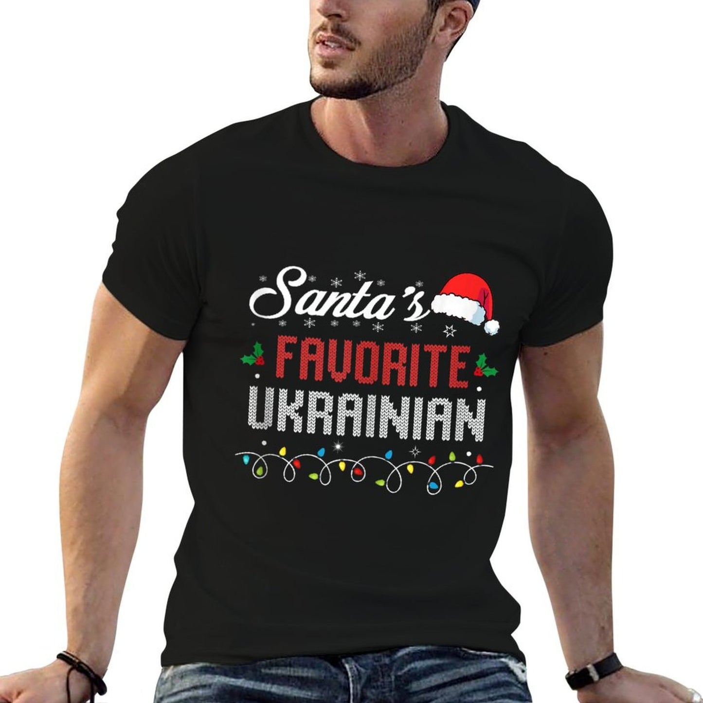 Ukrainian Christmas Santas Favorite Ukrainian  Durable T-Shirt