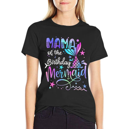 Mama Of The Birthday Mermaid Matching Family Party Mother's  Classic T-Shirt