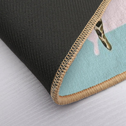 Sea Turtle in Bathtub  Eco-Friendly Bath Mat