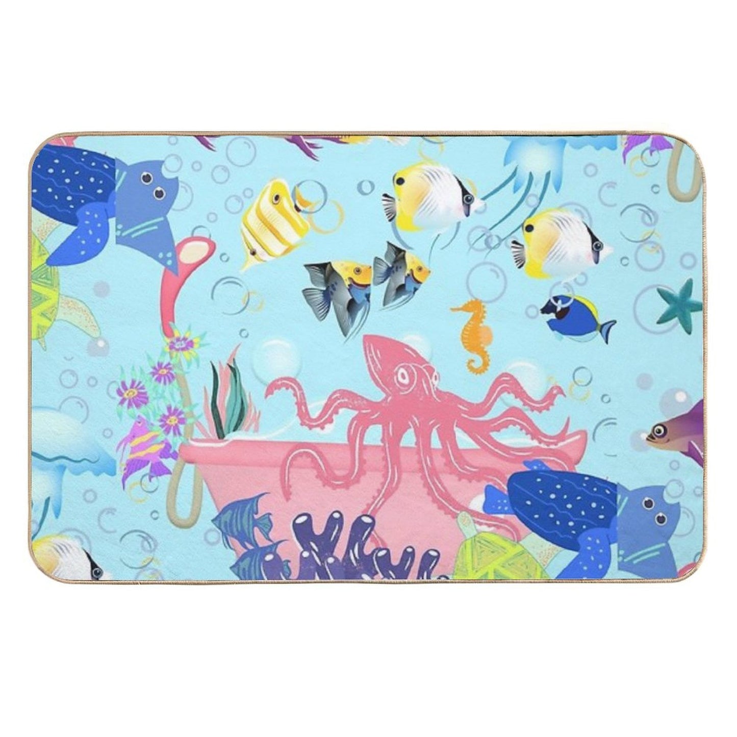 Salt Water Bath Time  High-Traffic Bath Mat