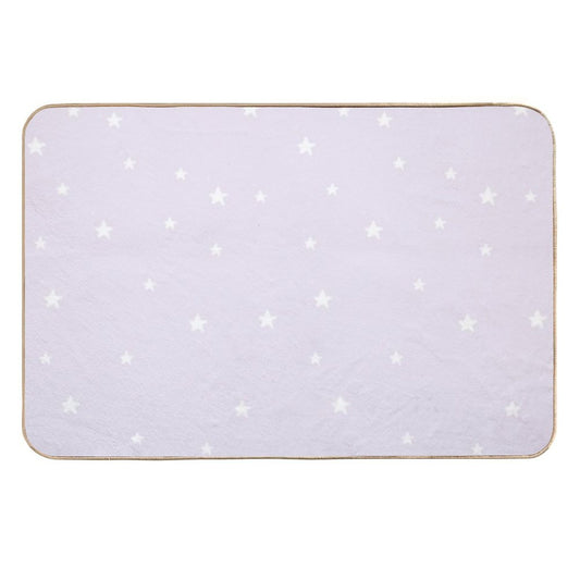 Lilac Stars  Repositionable Bath Mat