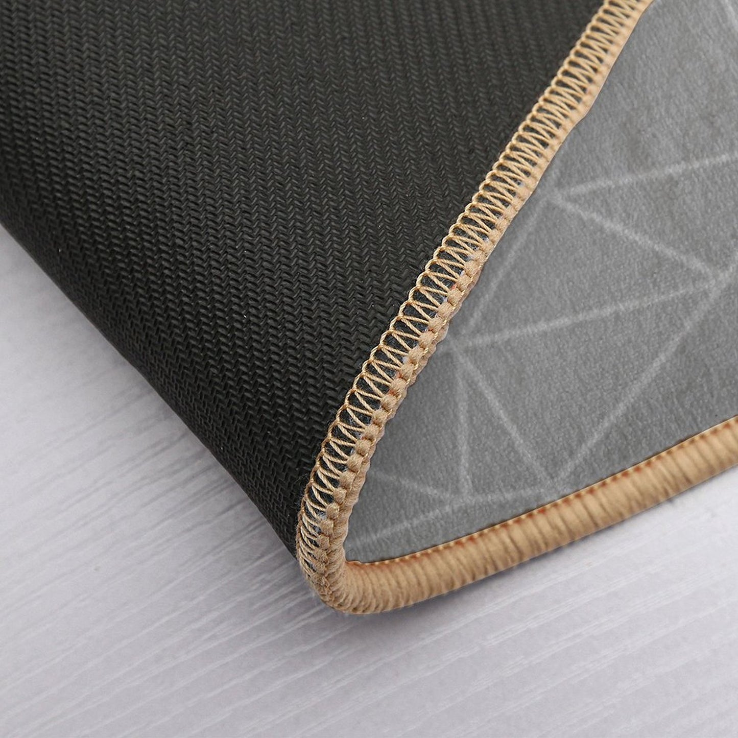 Abstract Ombre White  Slip-Resistant Bath Mat