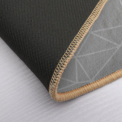 Abstract Ombre White  Slip-Resistant Bath Mat