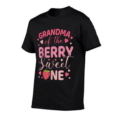 Grandma Of The Berry Sweet One Strawberry First Birthday  Relaxed-fit T-Shirt