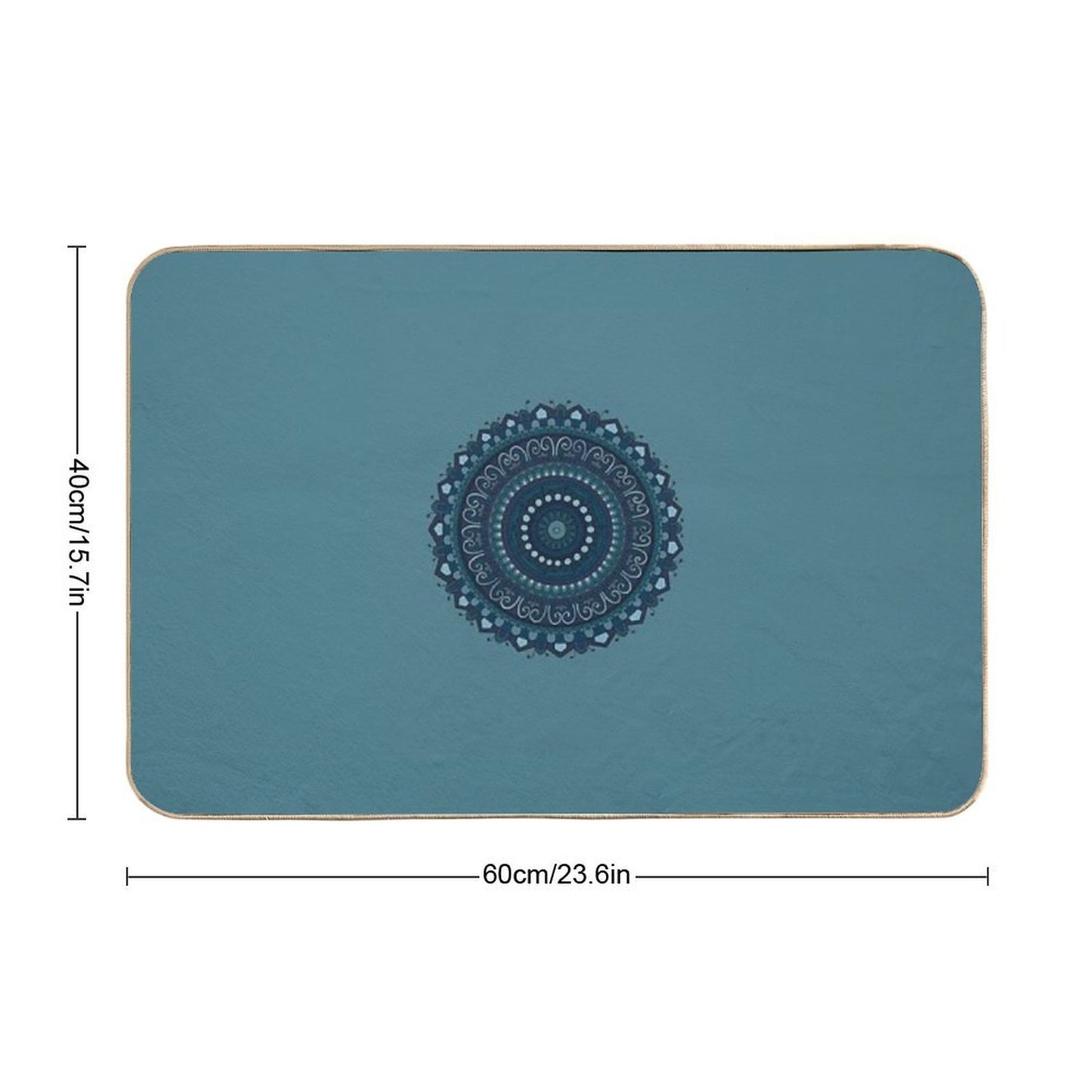 Mandala Art  Eco-Friendly Bath Mat