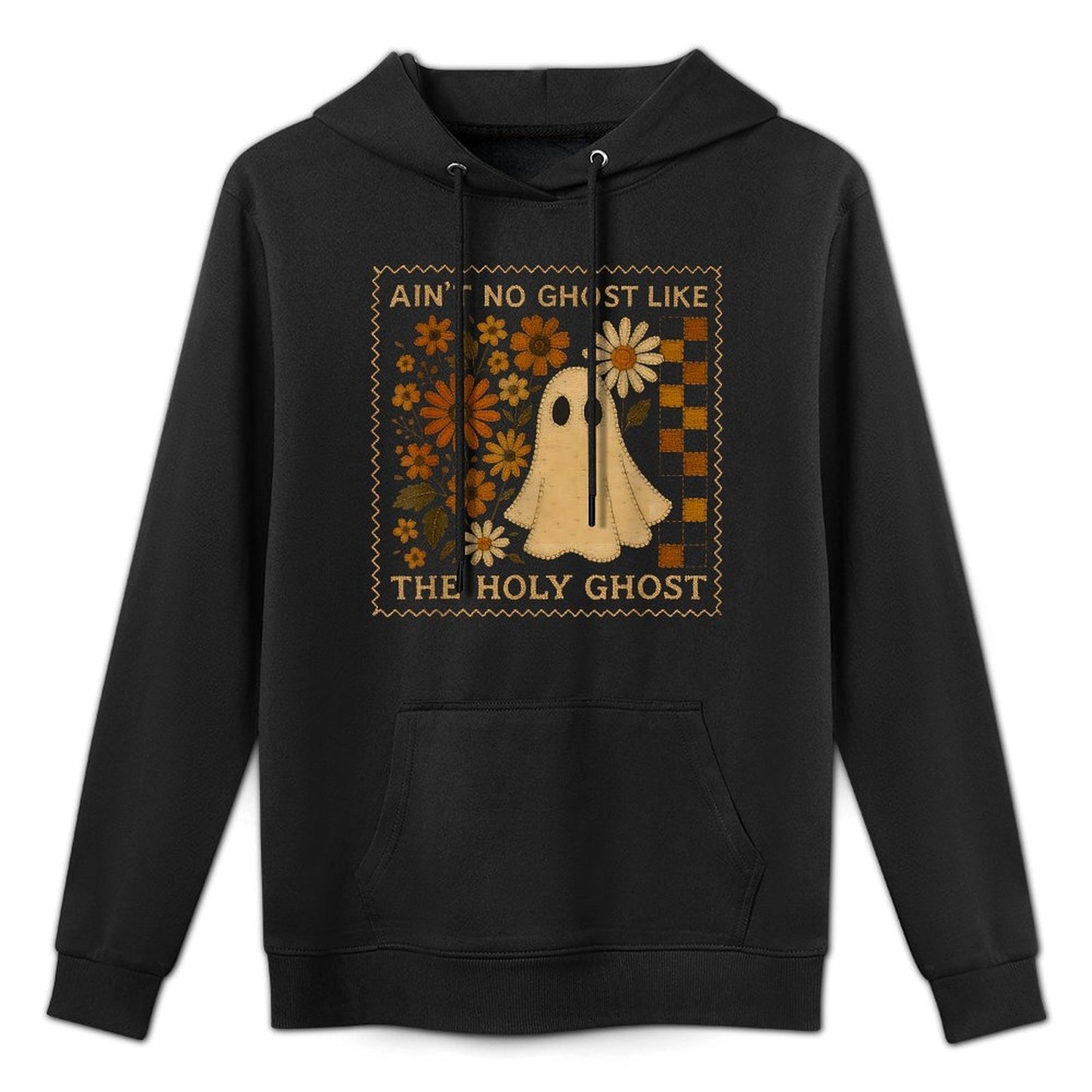 Holy Ghost Funny Fall Floral Retro Christian Faith Humor Easy Care Hoodie