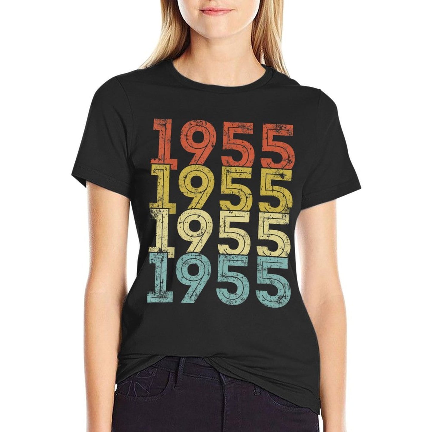 70 Year Old Birthday Vintage 1955 70th Birthday  Odor-resistant T-Shirt
