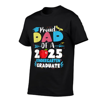 Proud Dad of A Class of 2025 Kindergarten Graduate  Oversized Silhouette T-Shirt
