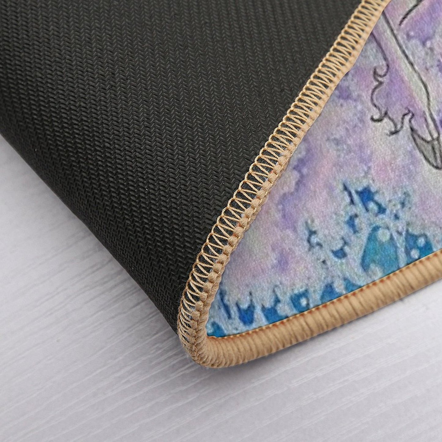 Unicorns in The Sea Part Two  Fade-Resistant Bath Mat