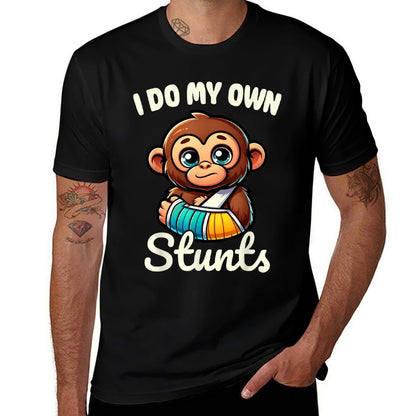 I Do My Own Stunts Broken Arm Gifts For Kids High-quality Stitching T-Shirt