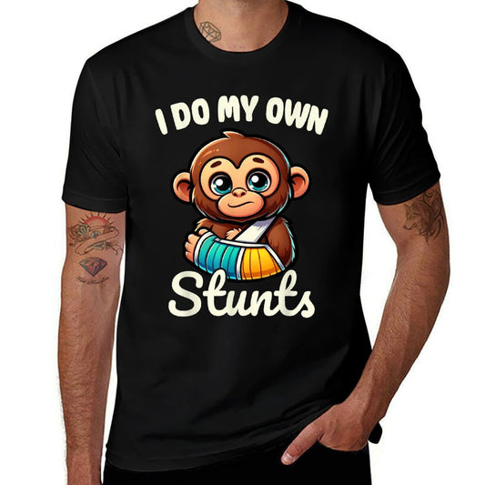 I Do My Own Stunts Broken Arm Gifts For Kids High-quality Stitching T-Shirt