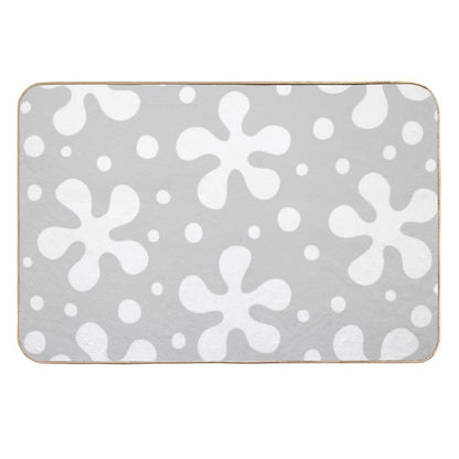 Pretty Mid Century Modern Floral Pattern 836  Odorless Bath Mat