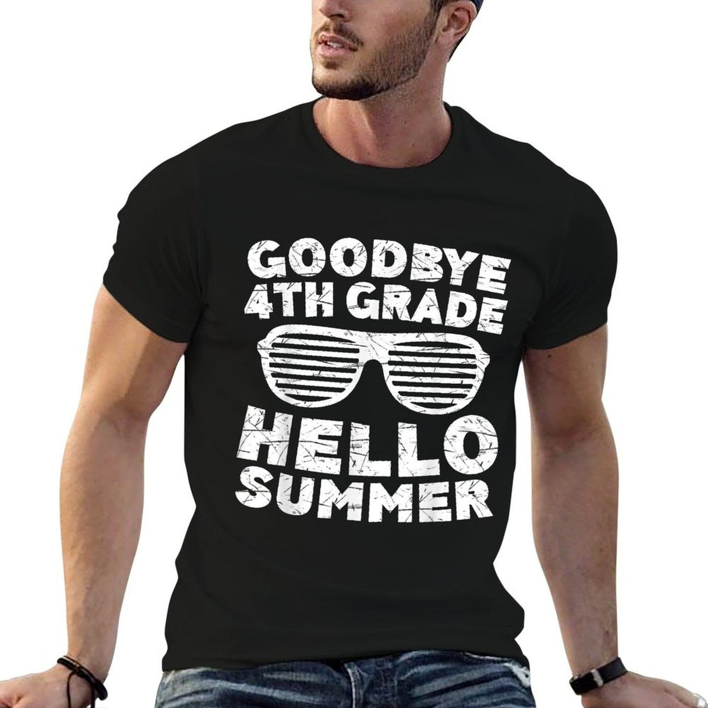 Goodbye 4th Grade Hello Summer Fourth Grade Graduate  Versatile T-Shirt