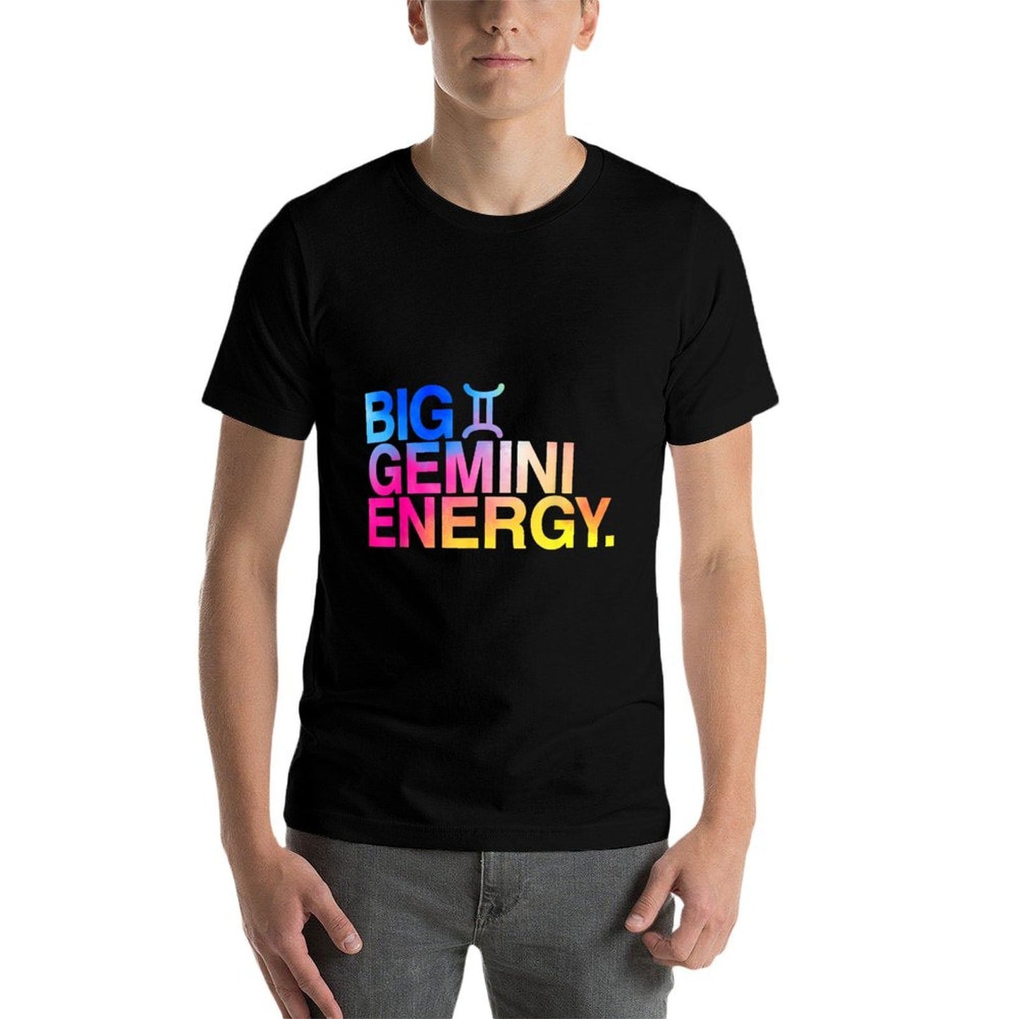 Big Gemini Energy Zodiac Sign Astrology Birthday  Breathable T-Shirt