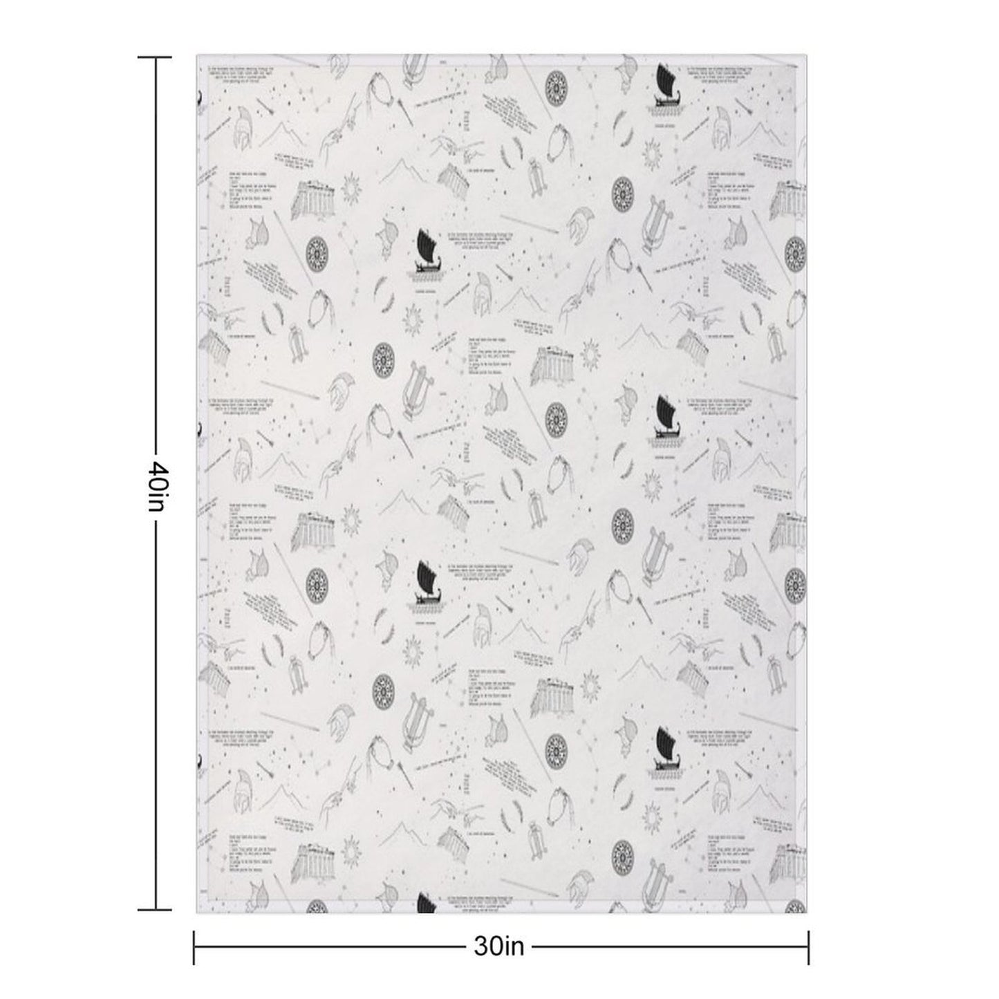 The Song of Achilles Eco-conscious Throw Blanket