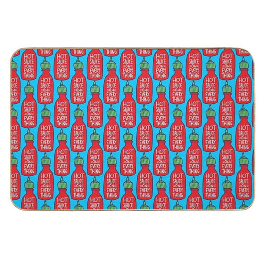Hot Sauce on Everything  Versatile Bath Mat