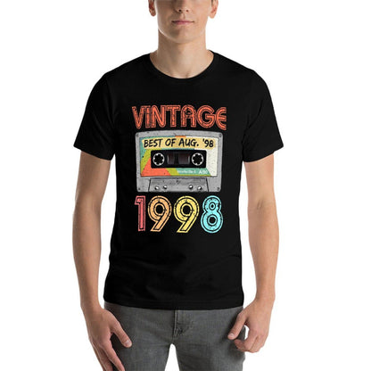 August 1998 21st Birthday Retro Vintage 1998 Birthday  Polyester Blend T-Shirt