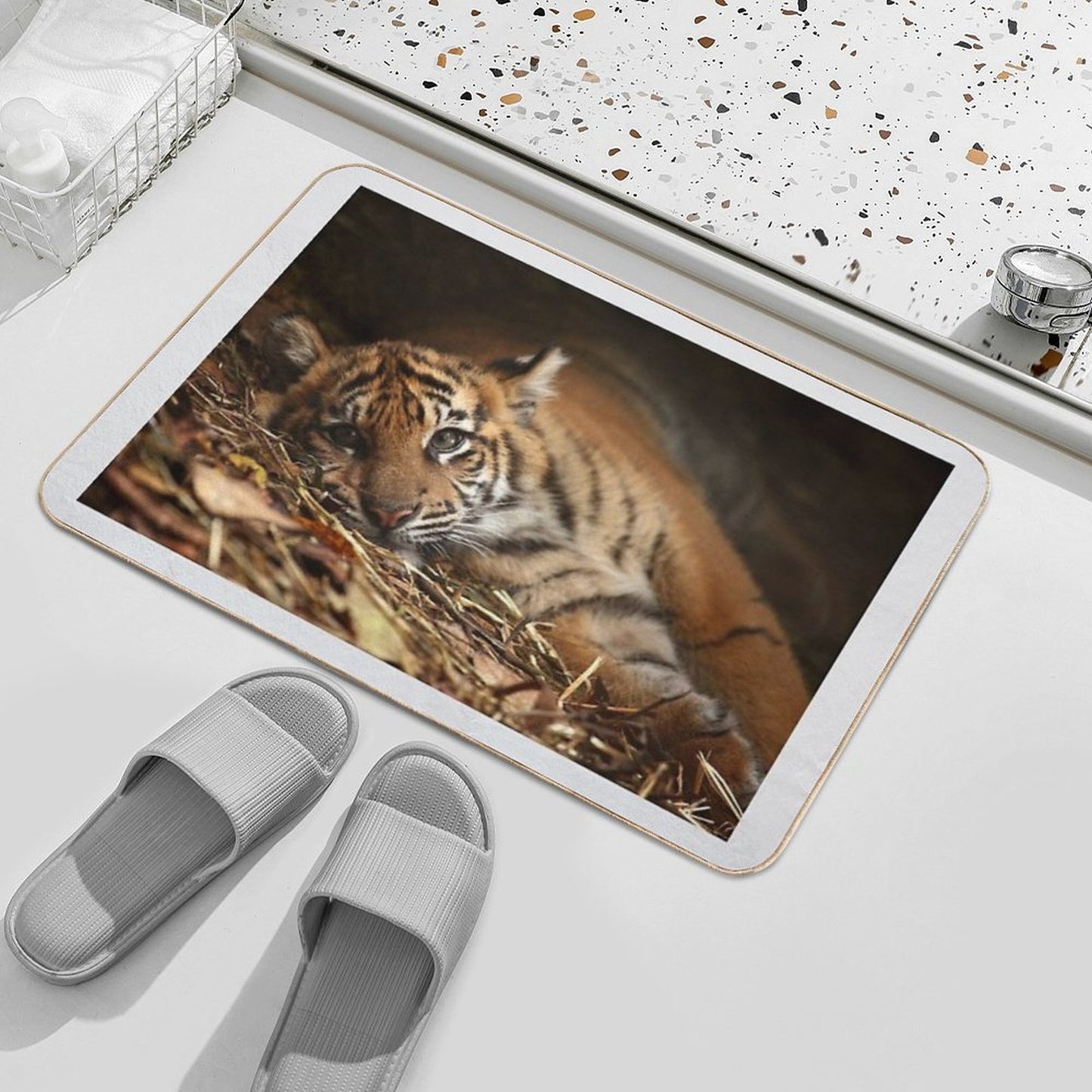 Baby Tiger - Model  Repositionable Bath Mat