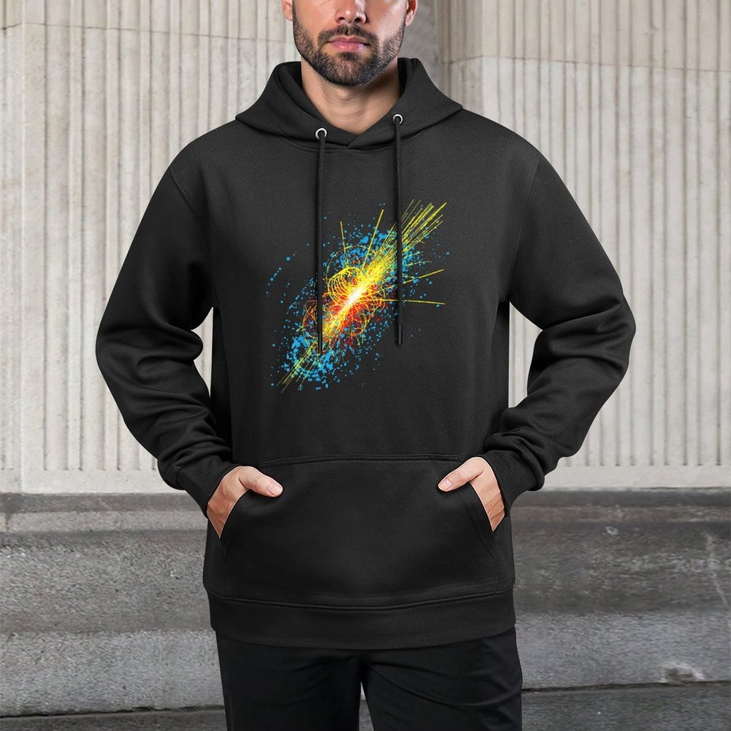Higgs Boson Particle Quantum Theory Sci Fi Funny Gift Cotton-Polyester Blend Hoodie