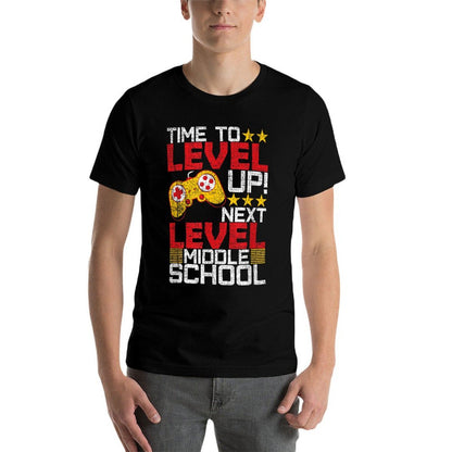 Time To Level Up Middle School Video Gamer Graduation  Affordable Price T-Shirt