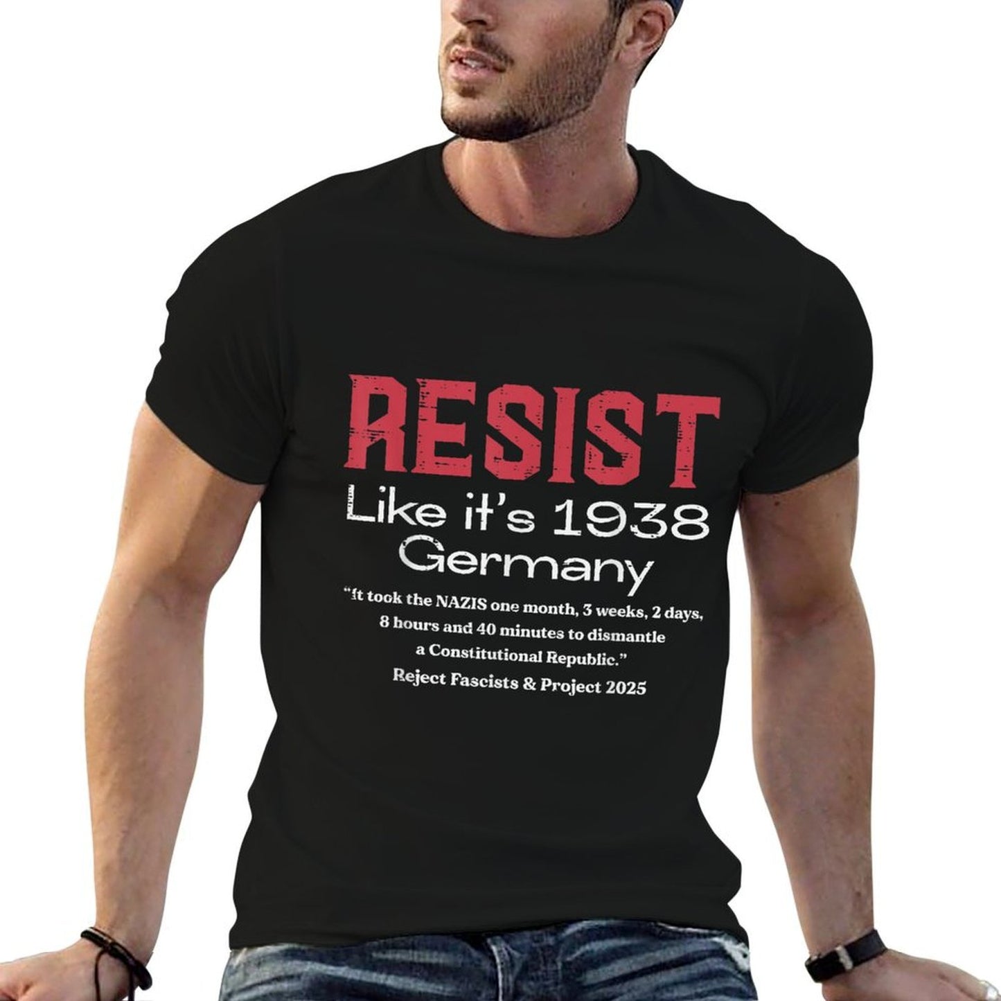 Resist Like 1938 Germany Protest Civil Rights Women Men Kids  Cotton T-Shirt