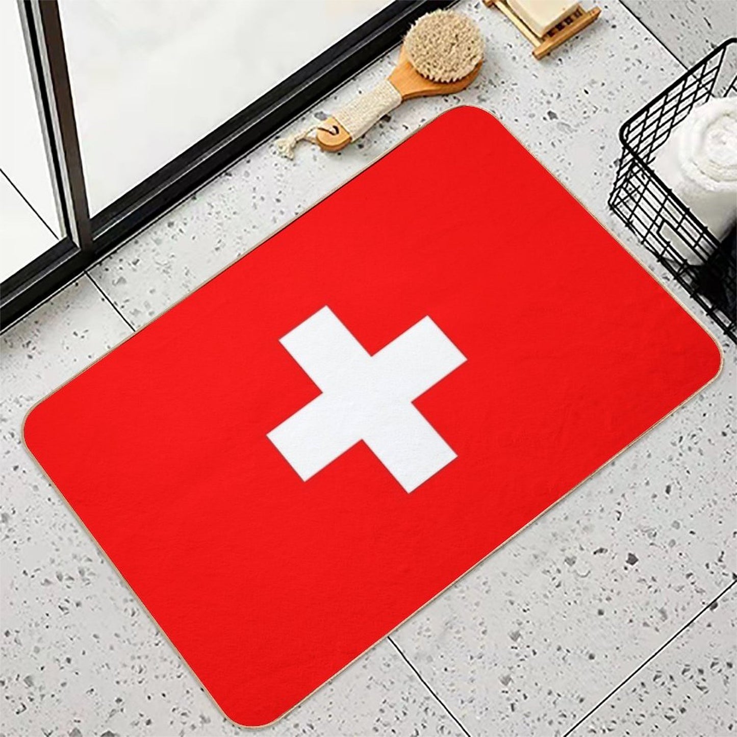 Swiss National Day - Switzerland Flag #6  Odorless Bath Mat
