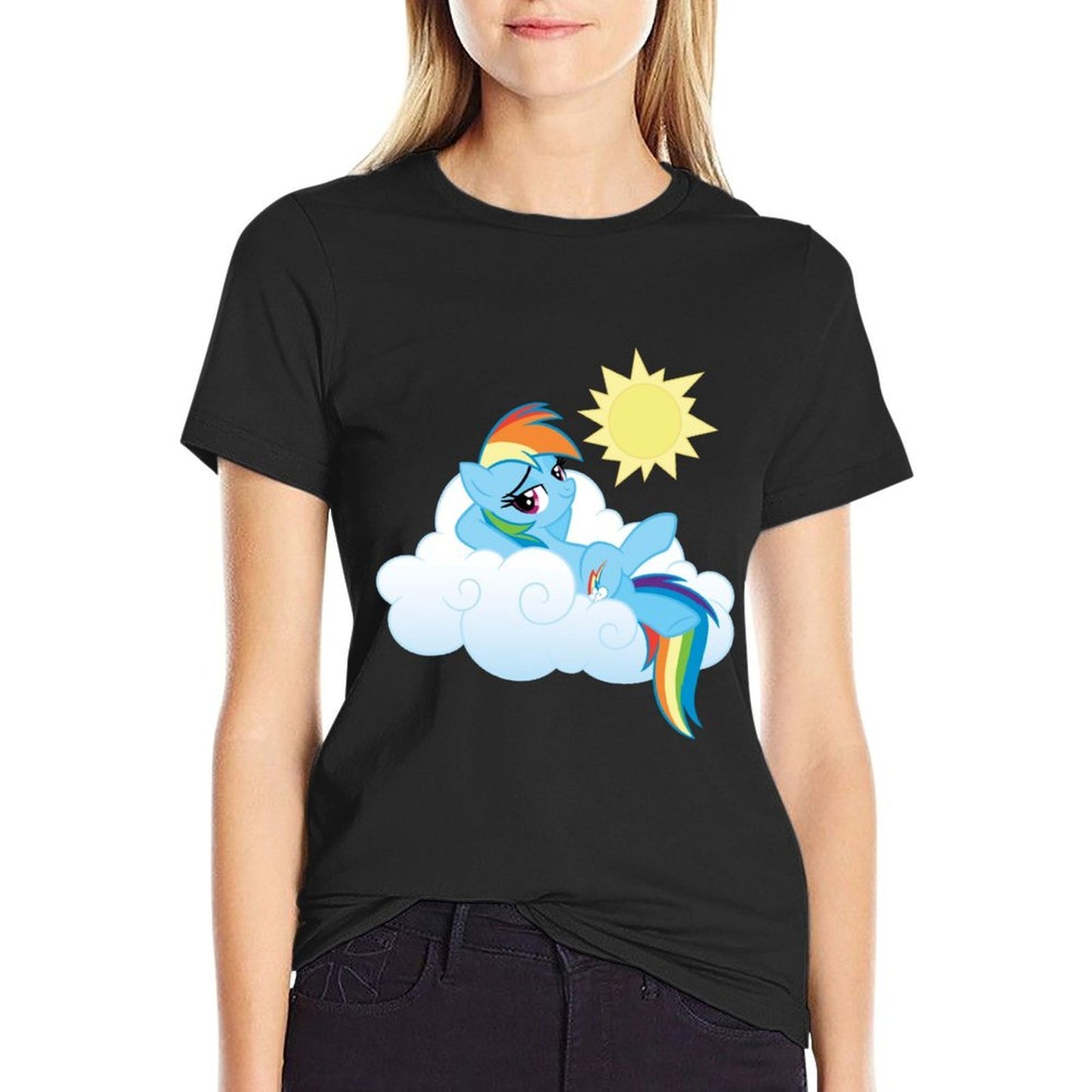 My Little Pony Rainbow Dash Fluffy Cloud  Odor-resistant T-Shirt