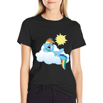 My Little Pony Rainbow Dash Fluffy Cloud  Odor-resistant T-Shirt